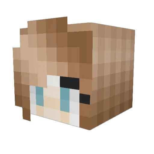 Athena1403 Minecraft avatar head, 3D render