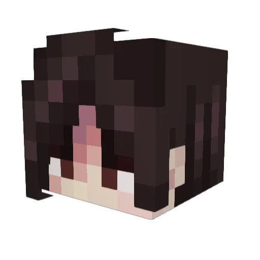 AthenaHeartfire Minecraft avatar head, 3D render