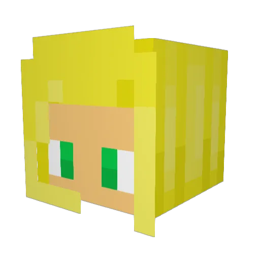 Athena_Airis Minecraft avatar head, 3D render