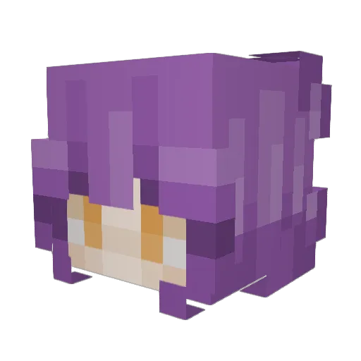 Athena_Noctuae Minecraft avatar head, 3D render