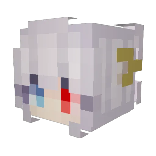 Athena_polias Minecraft avatar head, 3D render