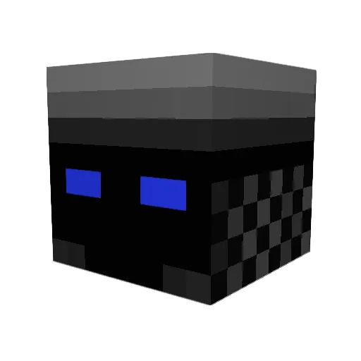 Athenaus Minecraft avatar head, 3D render