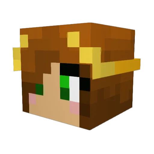 Athene2011 Minecraft avatar head, 3D render