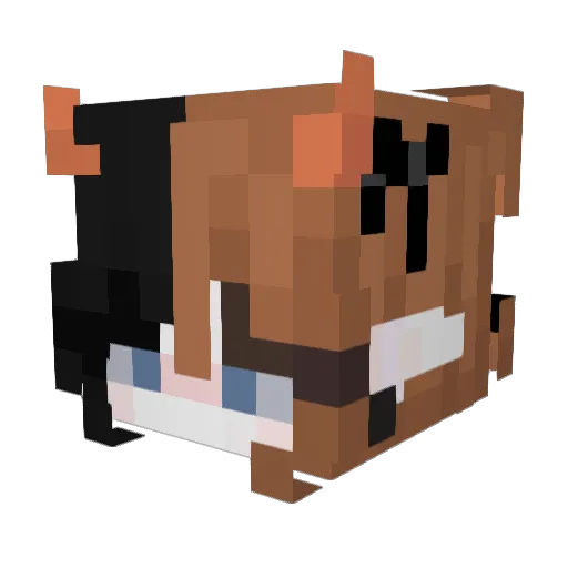 Athenian67 Minecraft avatar head, 3D render