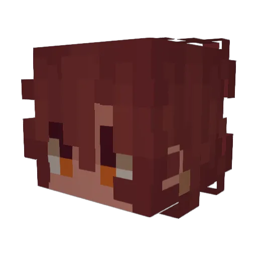 Athenite Minecraft avatar head, 3D render