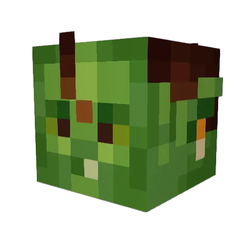 Athensia Minecraft avatar head, 3D render