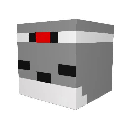 Athenz Minecraft avatar head, 3D render