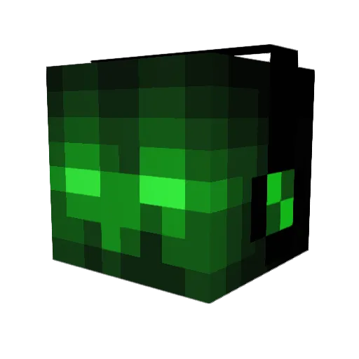 Atherd Minecraft avatar head, 3D render