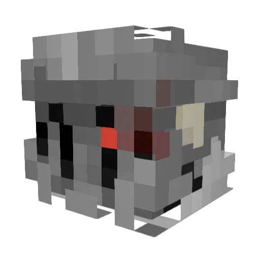 Atheros_ Minecraft avatar head, 3D render