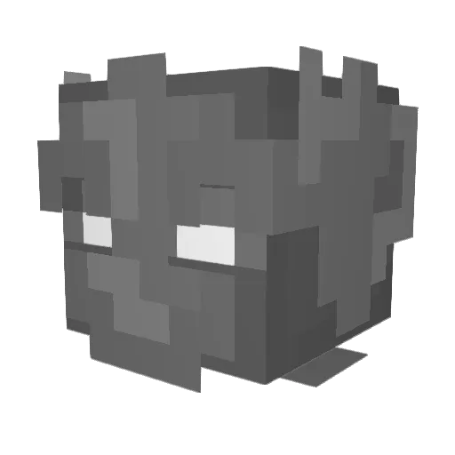 Athey Minecraft avatar head, 3D render
