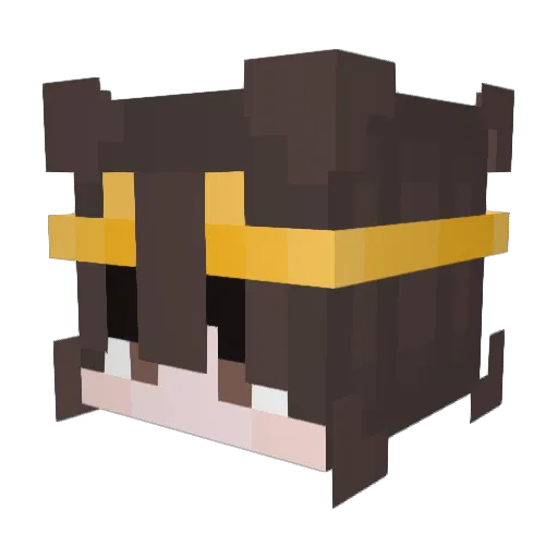 Athir3 Minecraft avatar head, 3D render