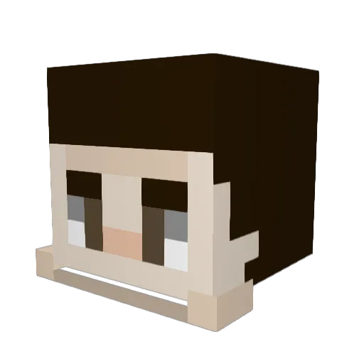 AthleticGibby Minecraft avatar head, 3D render