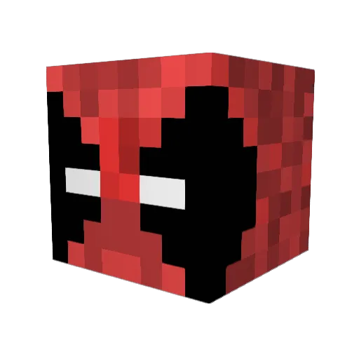 Athlon_ Minecraft avatar head, 3D render