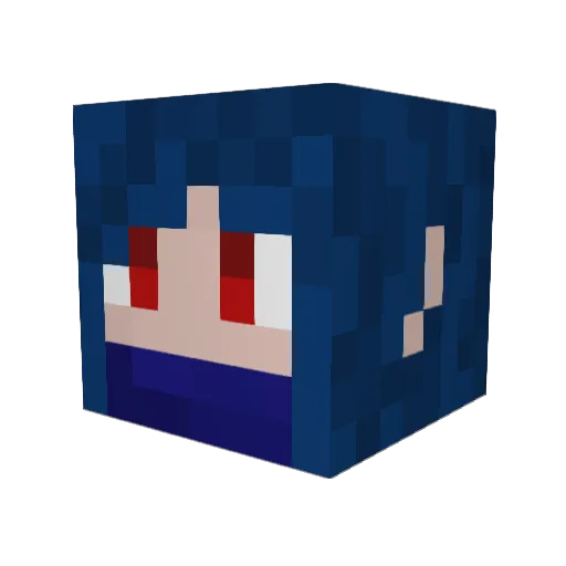 Athonis74 Minecraft avatar head, 3D render