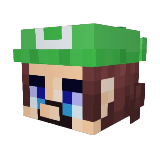 Athorion12 Minecraft avatar head, 3D render