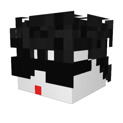 AthosDSa Minecraft avatar head, 3D render