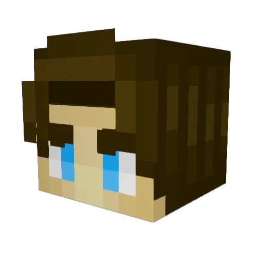 Athred Minecraft avatar head, 3D render