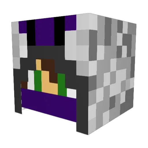 Athro_Hiro Minecraft avatar head, 3D render