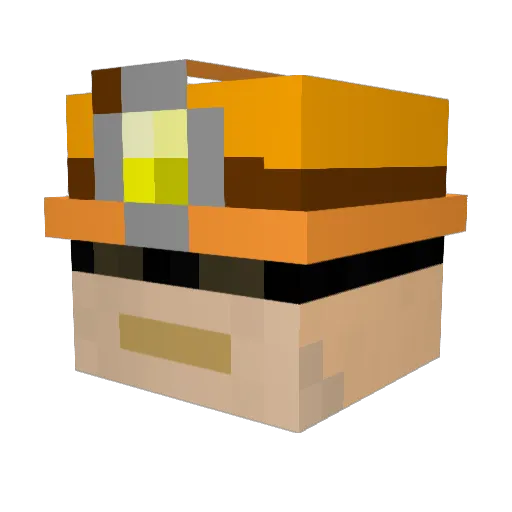 Athul Minecraft avatar head, 3D render