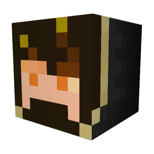 Athynas Minecraft avatar head, 3D render