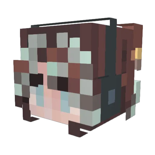 Athyra1990 Minecraft avatar head, 3D render