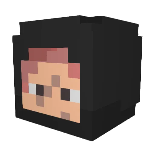 Ati08 Minecraft avatar head, 3D render