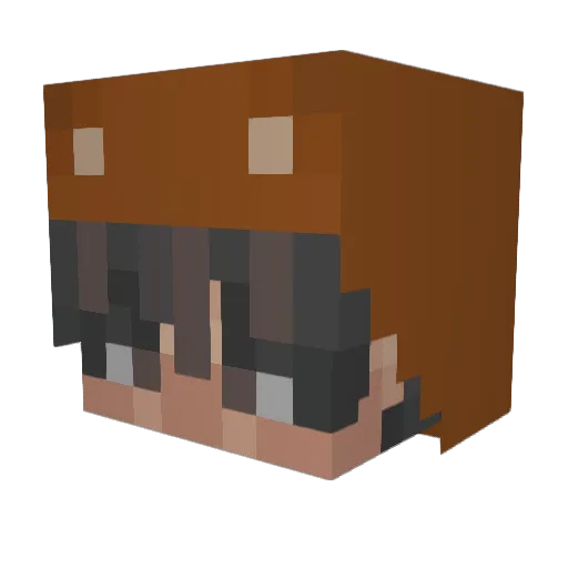 AtiDahBeer Minecraft avatar head, 3D render