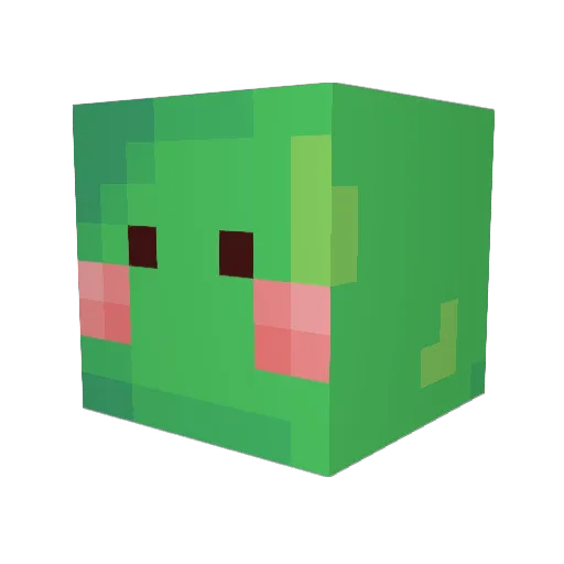 Atigs8 Minecraft avatar head, 3D render