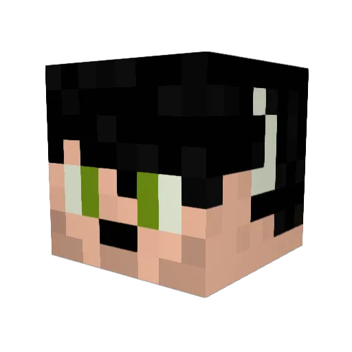 AtilaGuilhermeC Minecraft avatar head, 3D render