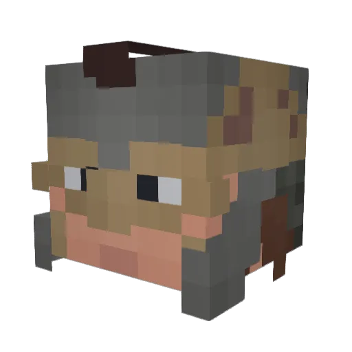 Atin_3222 Minecraft avatar head, 3D render