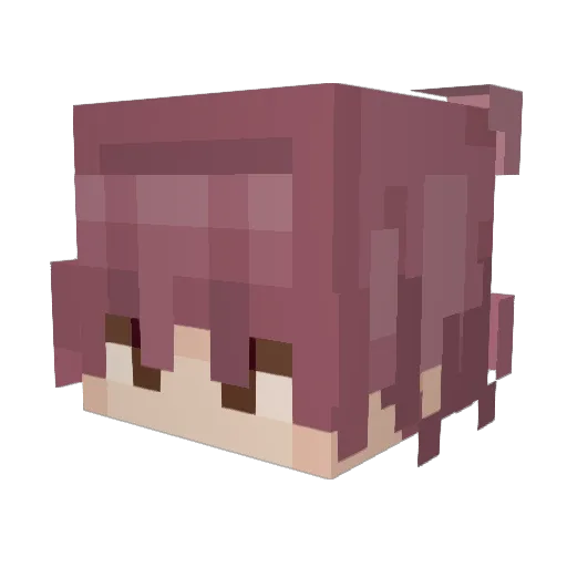AtinyStar Minecraft avatar head, 3D render