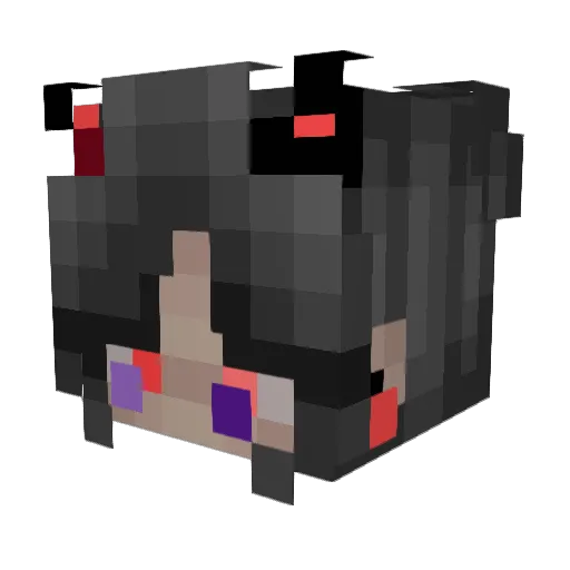 Atiri243 Minecraft avatar head, 3D render