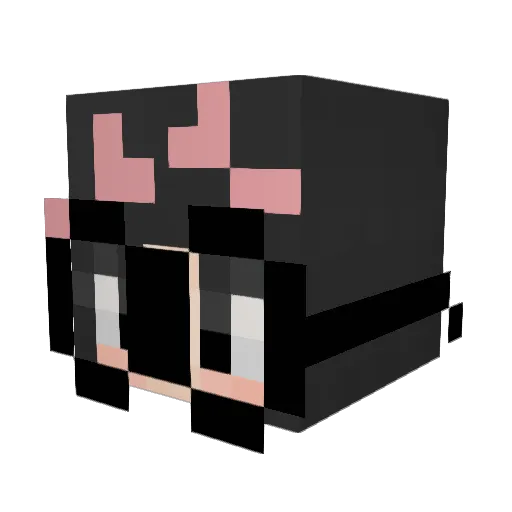 AtiusAmy Minecraft avatar head, 3D render