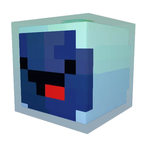 Atixou Minecraft avatar head, 3D render