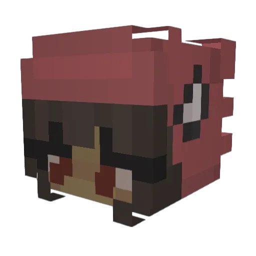 Atiyy_ Minecraft avatar head, 3D render