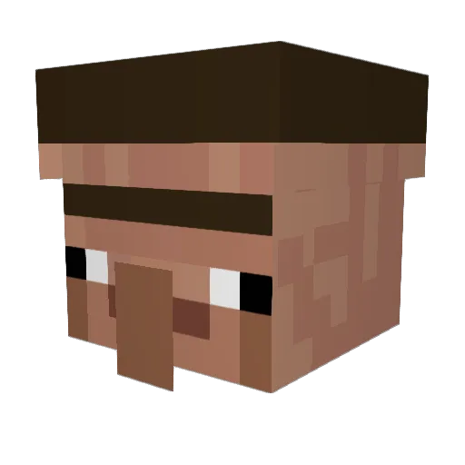 AtjovKeram Minecraft avatar head, 3D render