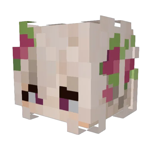 Atl4s_4u Minecraft avatar head, 3D render
