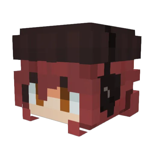 Atla5t06 Minecraft avatar head, 3D render