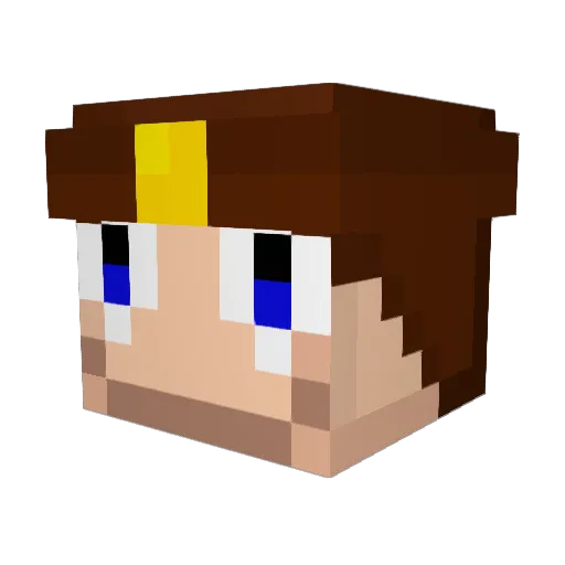 Atlance_Le_Grand Minecraft avatar head, 3D render