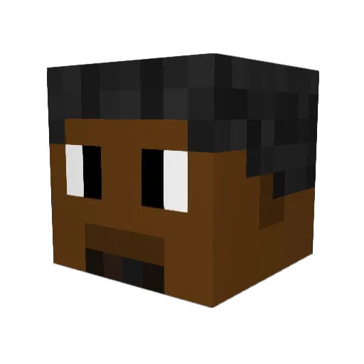 Atlantabourne Minecraft avatar head, 3D render