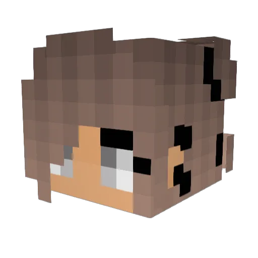 Atlantic_Surf Minecraft avatar head, 3D render