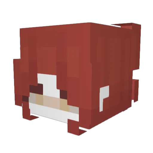 Atlanticc__ Minecraft avatar head, 3D render