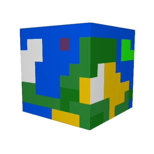 Atlas11018 Minecraft avatar head, 3D render