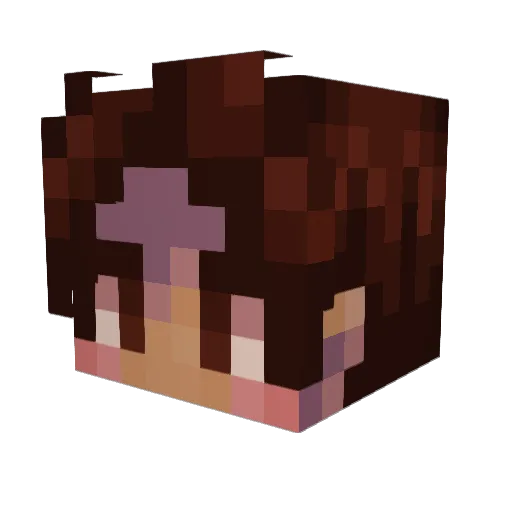 Atlas1887 Minecraft avatar head, 3D render