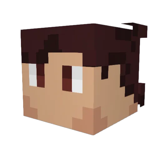 Atlas79 Minecraft avatar head, 3D render