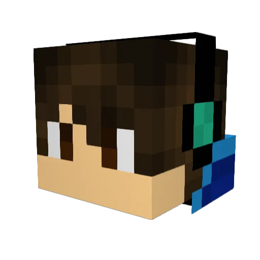 Atlas8154 Minecraft avatar head, 3D render