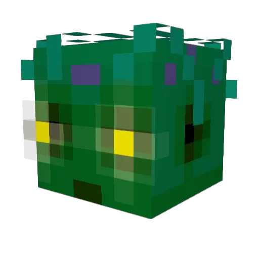 AtlasBranch Minecraft avatar head, 3D render