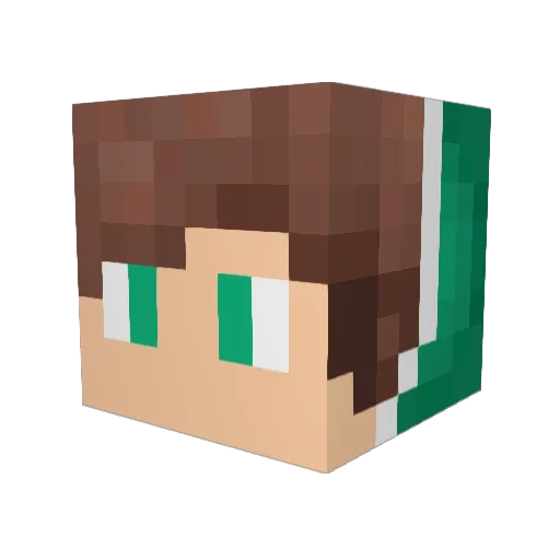 AtlasCH Minecraft avatar head, 3D render