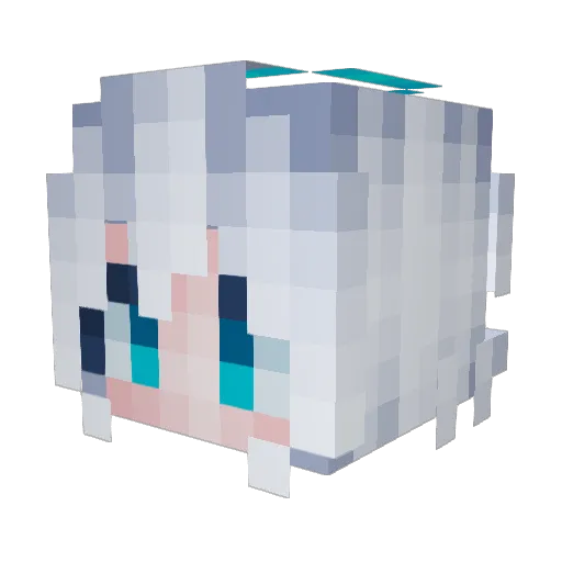 AtlasFrost Minecraft avatar head, 3D render