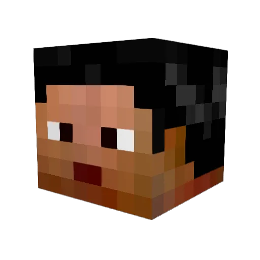 AtlasInual Minecraft avatar head, 3D render